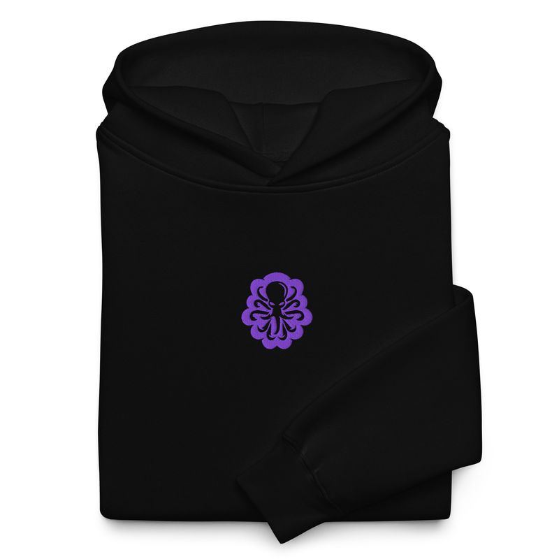 Unisex oversized hoodie Central Logo Purple