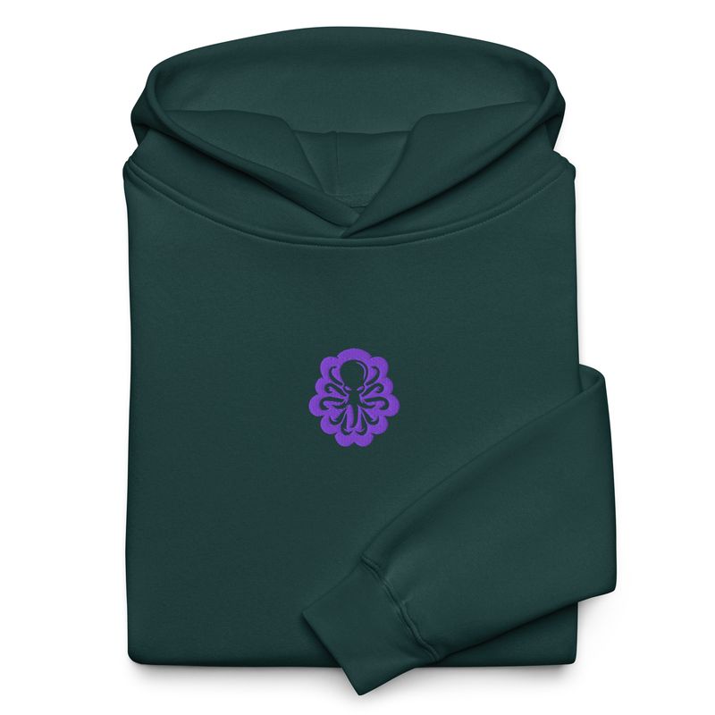 Unisex oversized hoodie Central Logo Purple