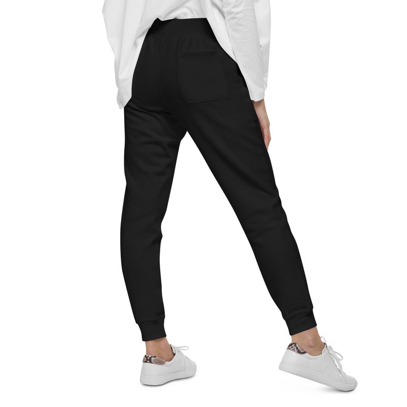 Unisex fleece sweatpants Wine logo