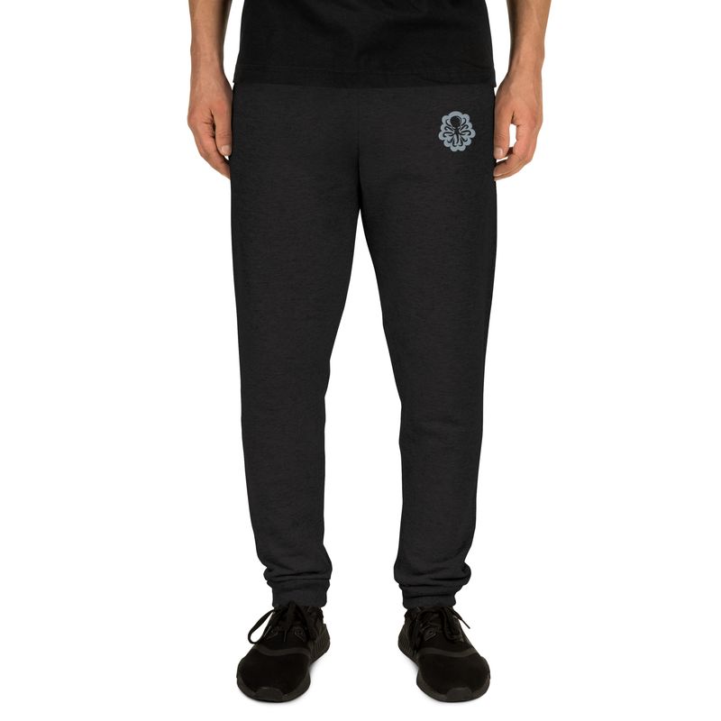 Unisex Joggers Silver logo