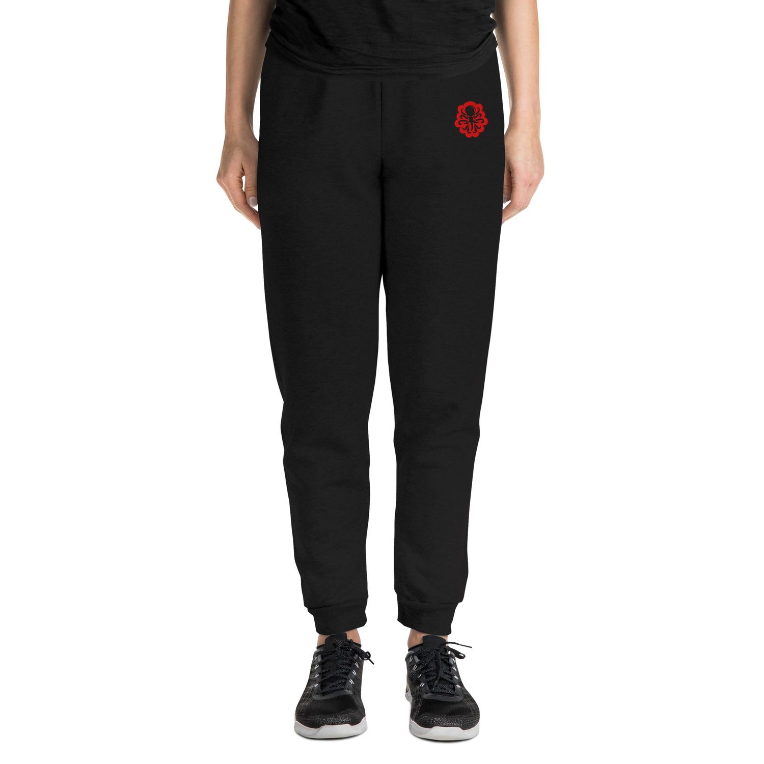Unisex Joggers Red logo