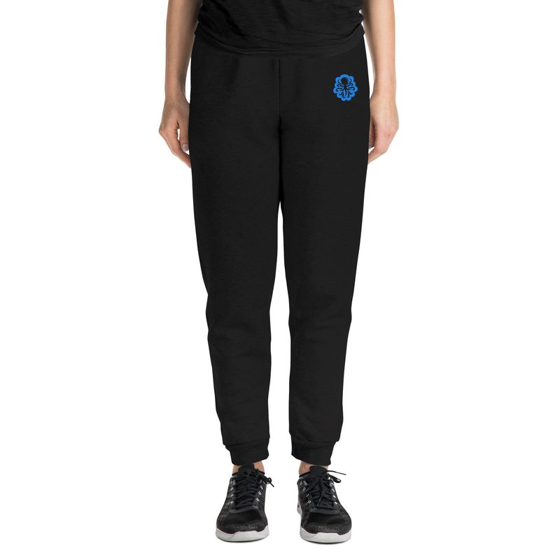 Unisex Joggers Turquoise logo
