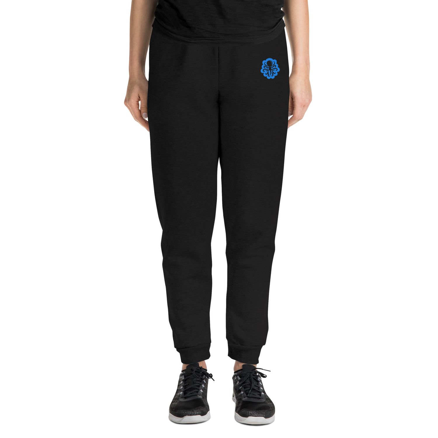 Unisex Joggers Turquoise logo