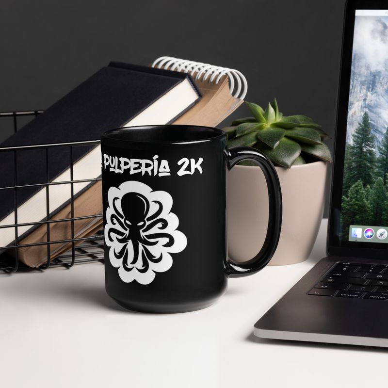 Black Glossy Mug LP2k