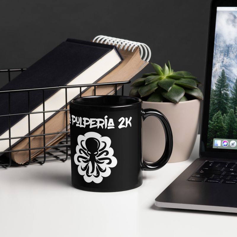 Black Glossy Mug LP2k