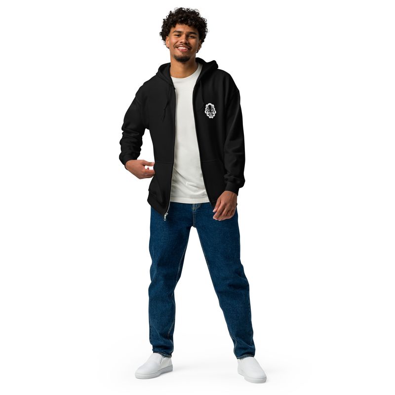 Heavy blend zip hoodie Día de Muertos W logo