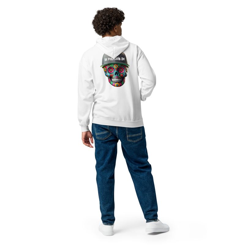 Heavy blend zip hoodie Día de Muertos B letters
