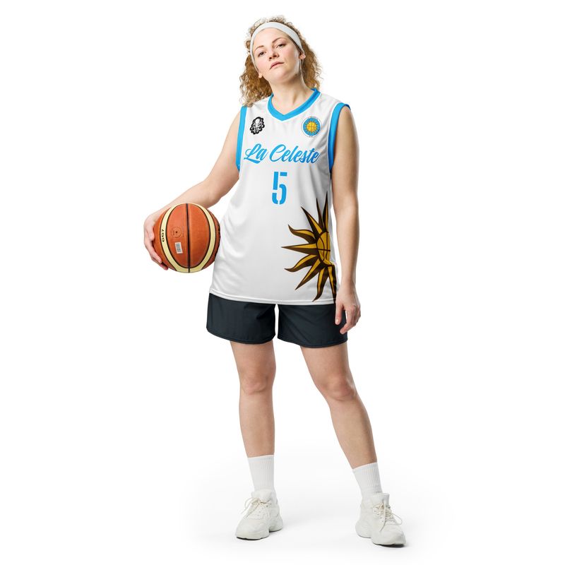 Kirschenbaum La Celeste basketball jersey W
