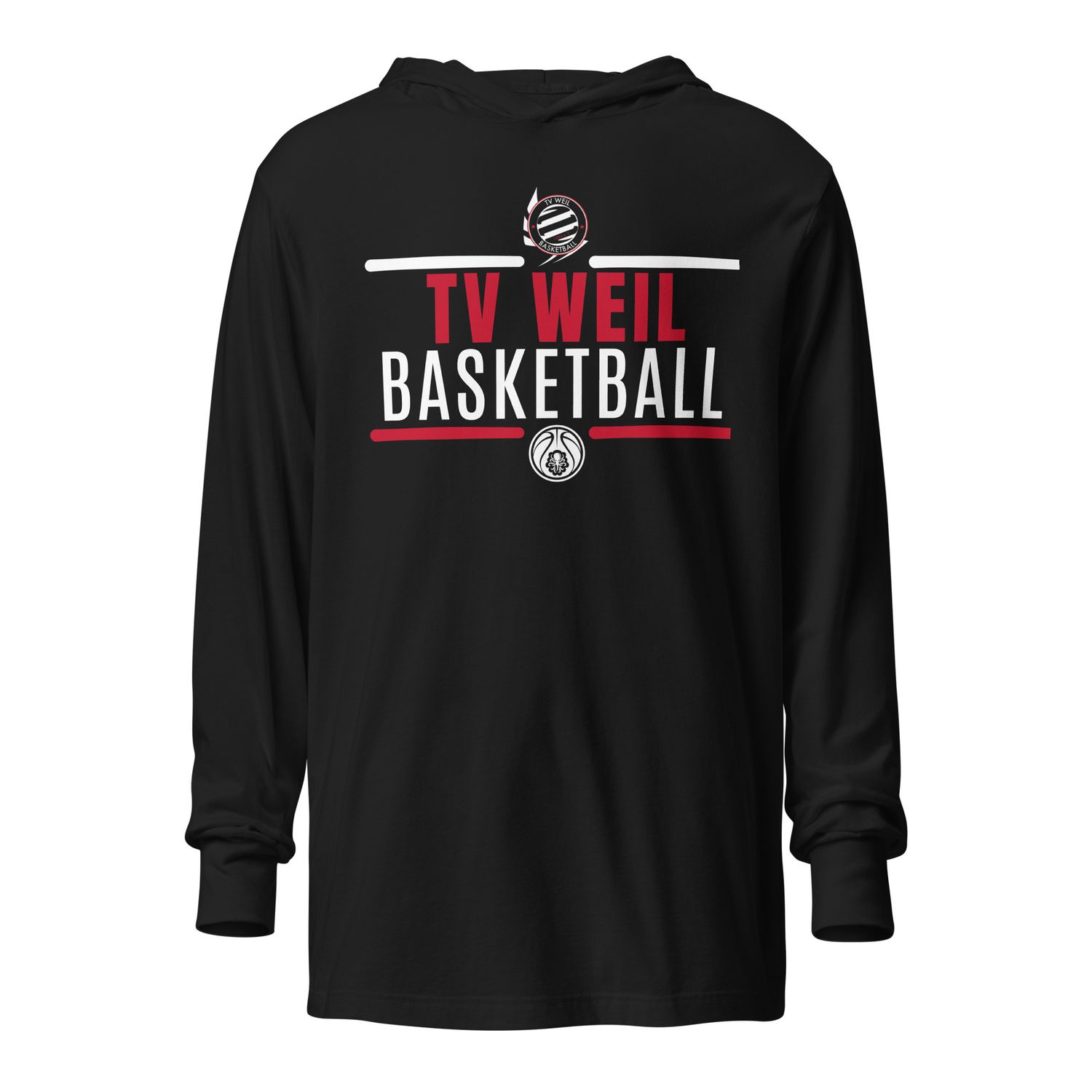 Hooded long-sleeve tee TV Weil