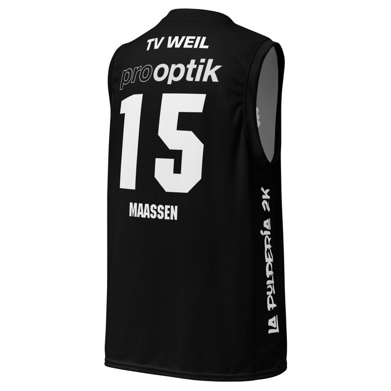 Basketball jersey TV Weil Black MAASSEN