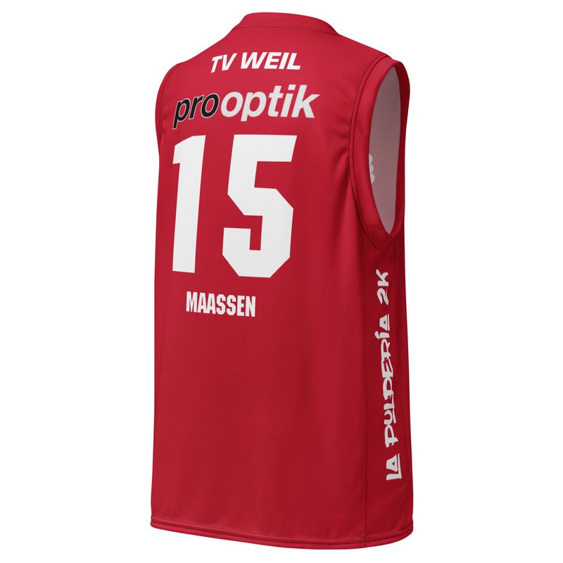 Basketball jersey TV Weil Red MAASSEN