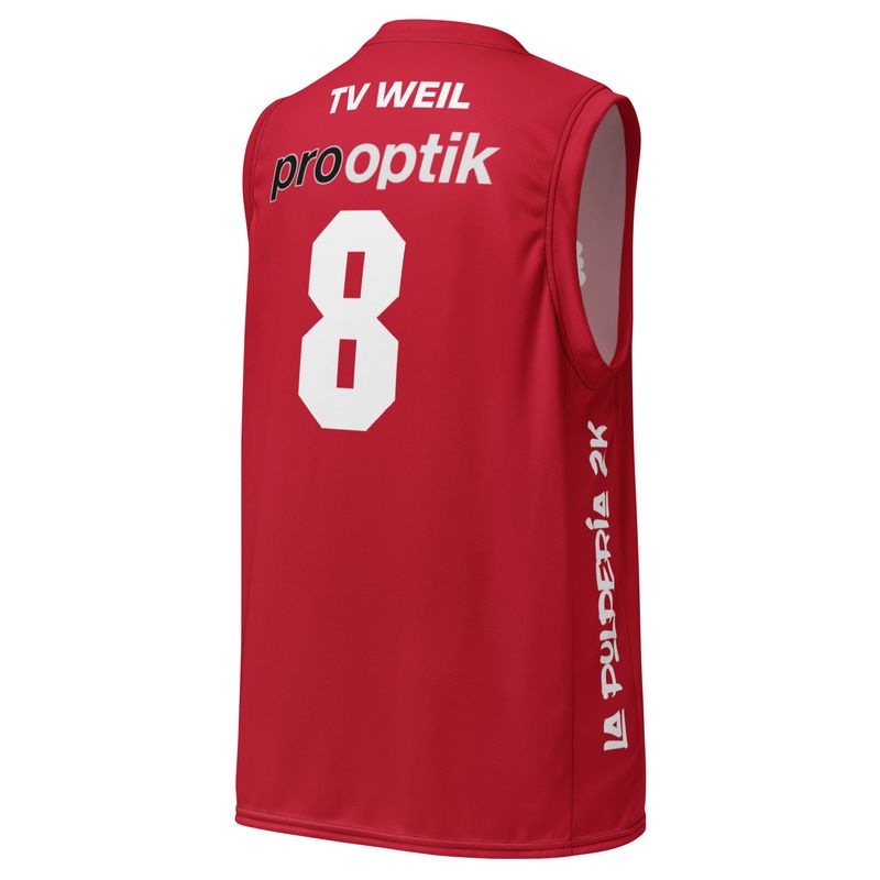 Basketball jersey TV Weil Red 8