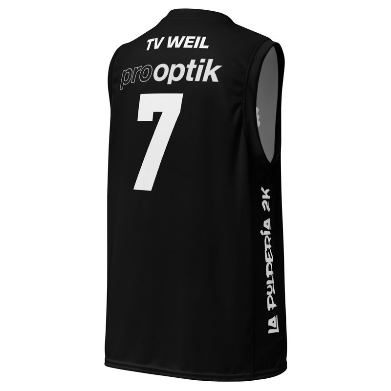 Basketball jersey TV Weil Black 7