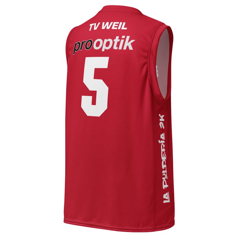Basketball jersey TV Weil Red 5