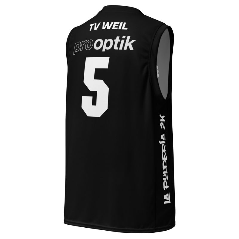 Basketball jersey TV Weil Black 5