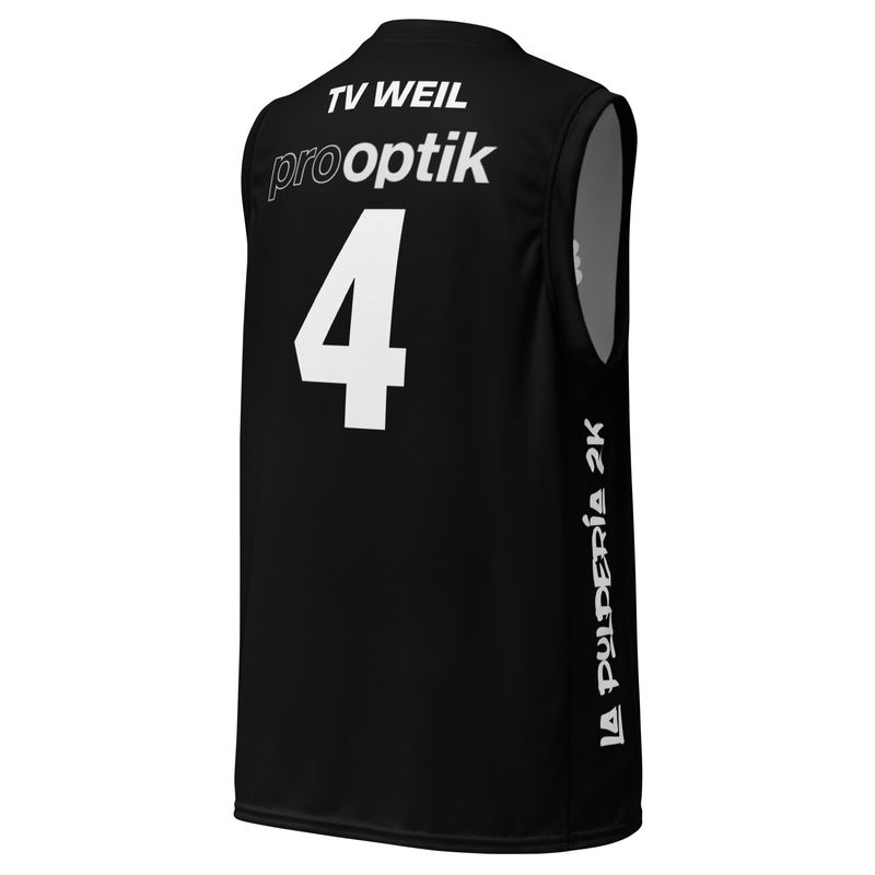 Basketball jersey TV Weil Black 4