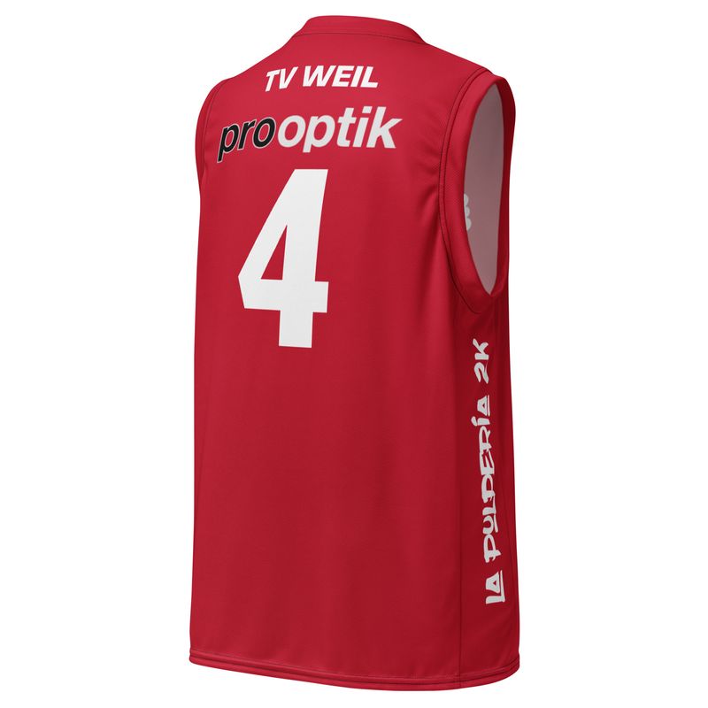Basketball jersey TV Weil Red 4