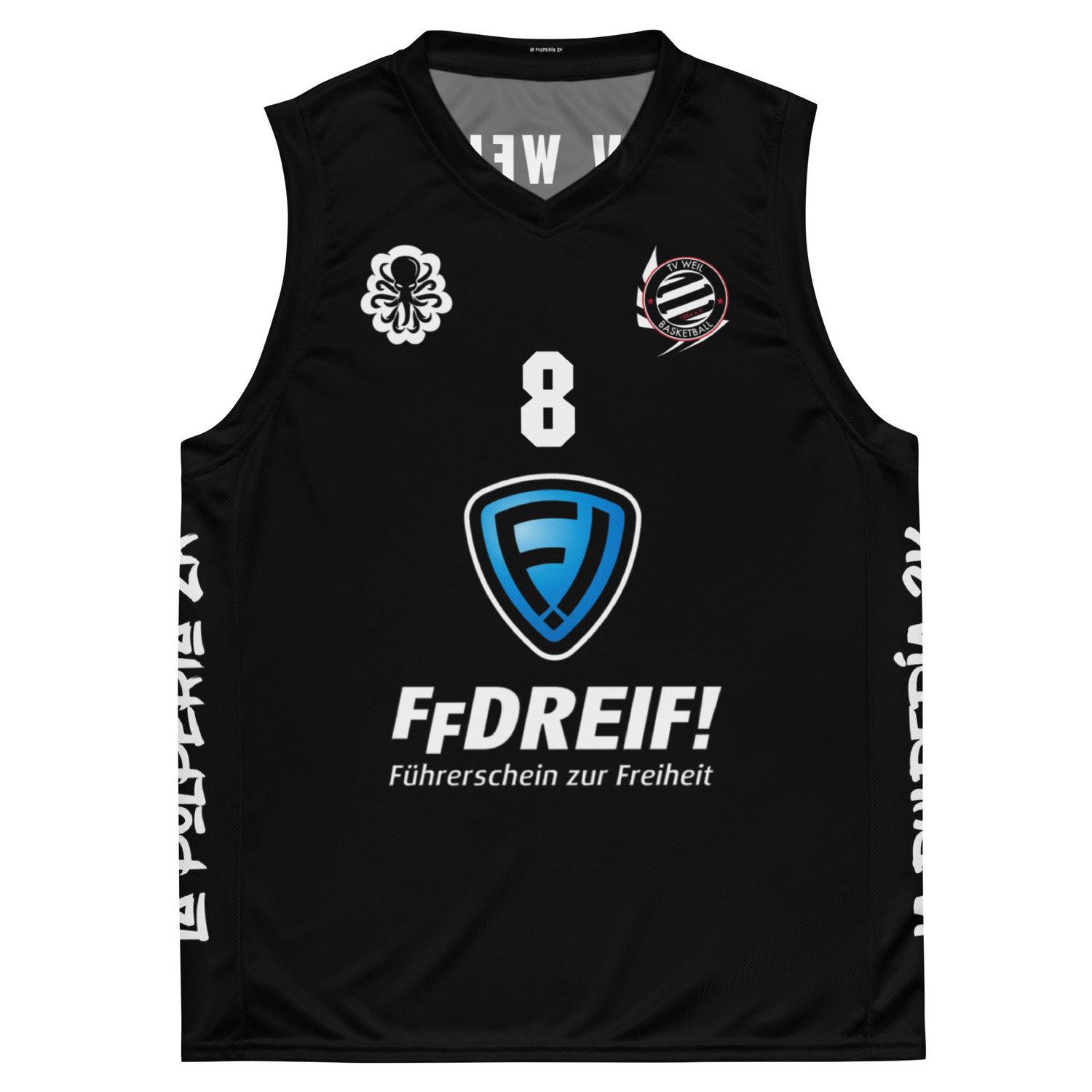 Basketball jersey TV Weil Black 8