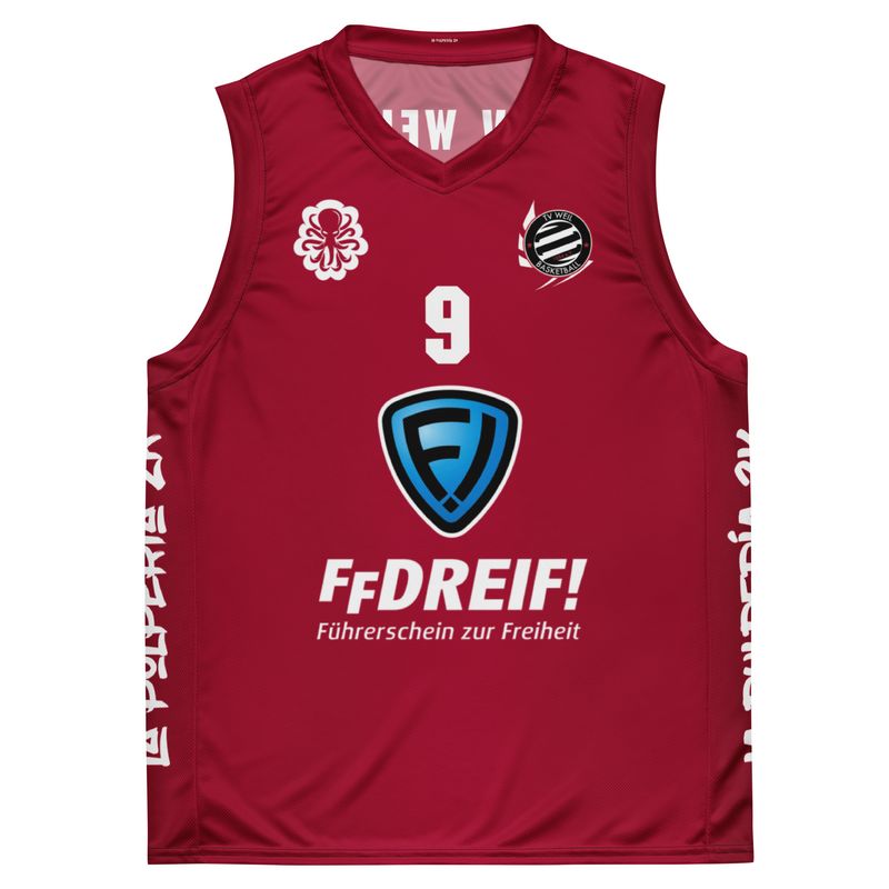 Basketball jersey TV Weil Red 9