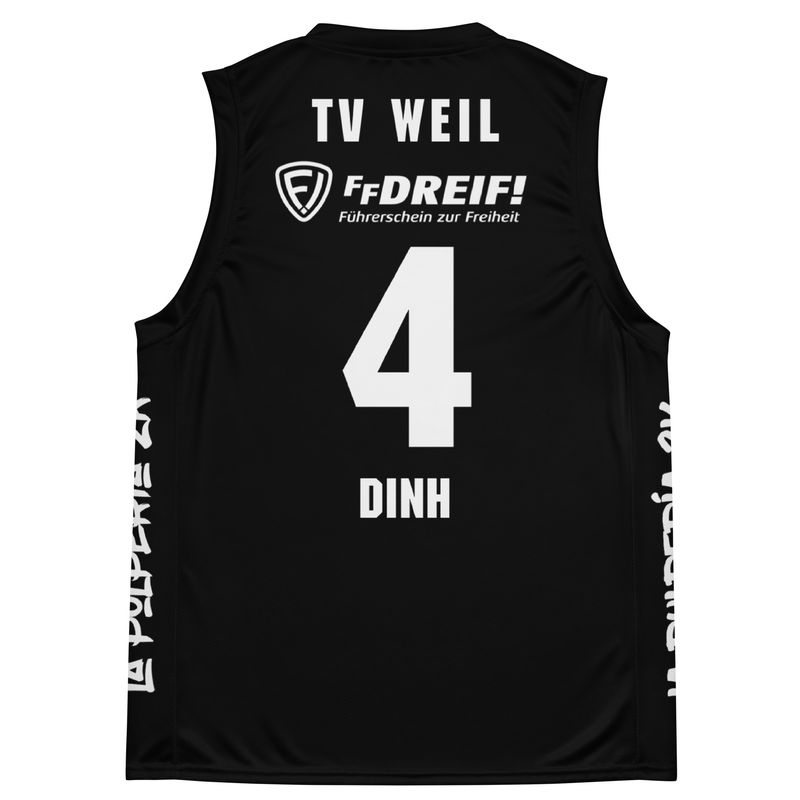 Basketball jersey TV Weil Black Dinh
