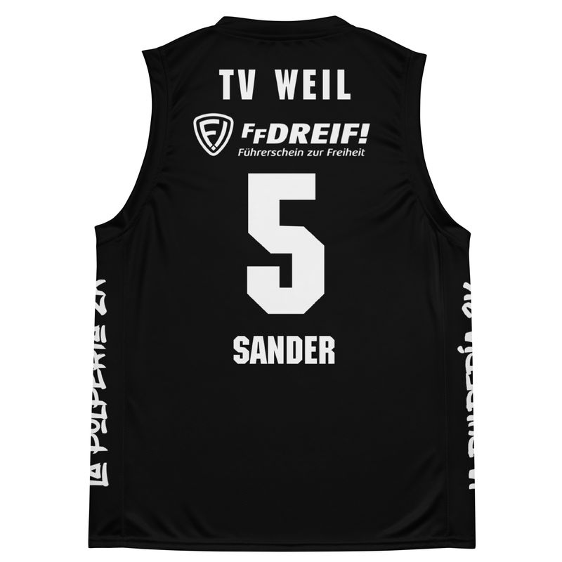 Basketball jersey TV Weil Black Sander