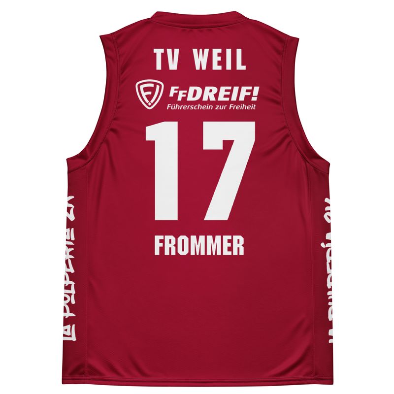 Basketball jersey TV Weil Red Frommer