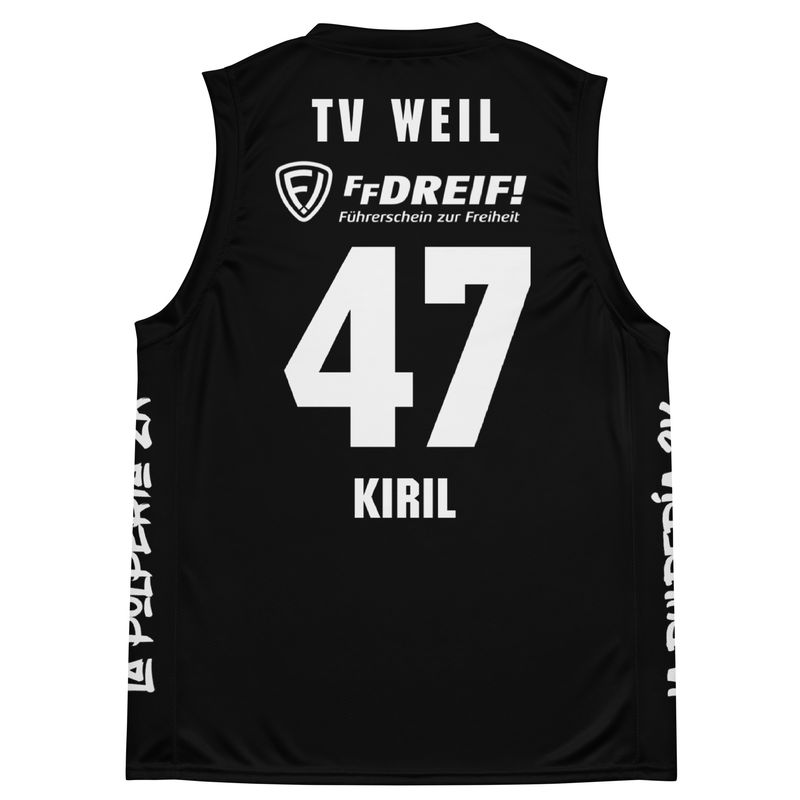 Basketball jersey TV Weil Black Kiril