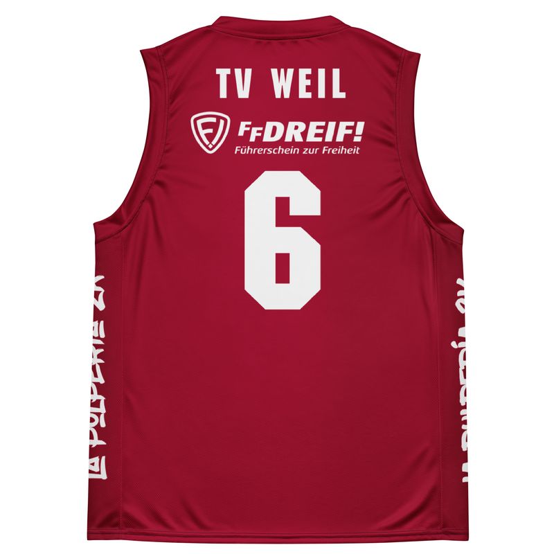 Basketball jersey TV Weil Red 6