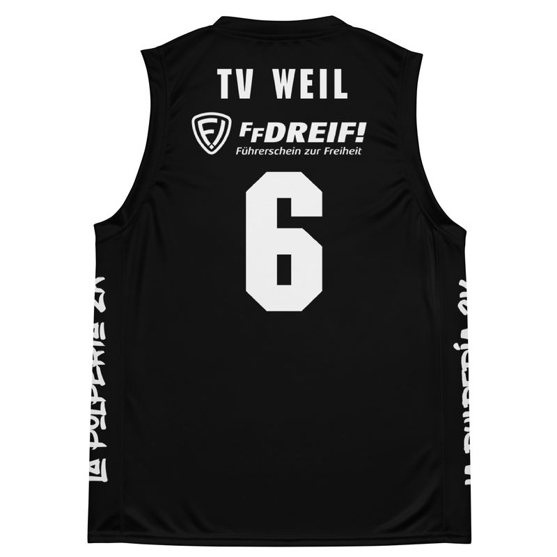 Basketball jersey TV Weil Black 6