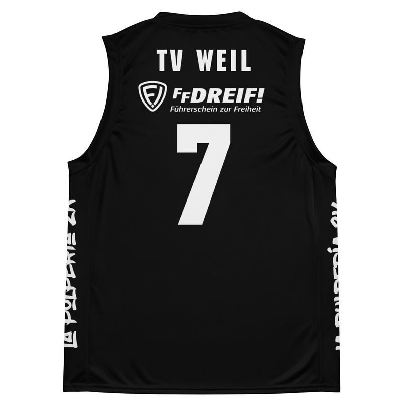 Basketball jersey TV Weil Black 7