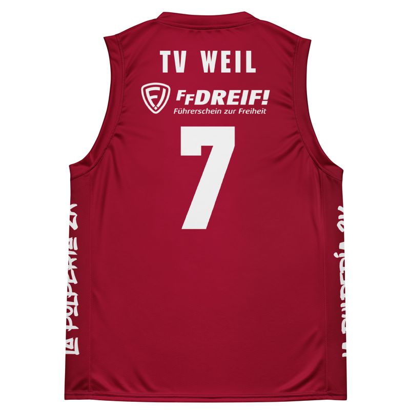 Basketball jersey TV Weil Red 7