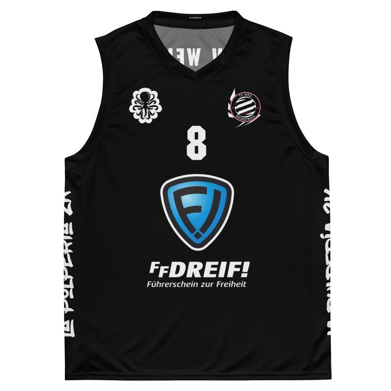 Basketball jersey TV Weil Black 8