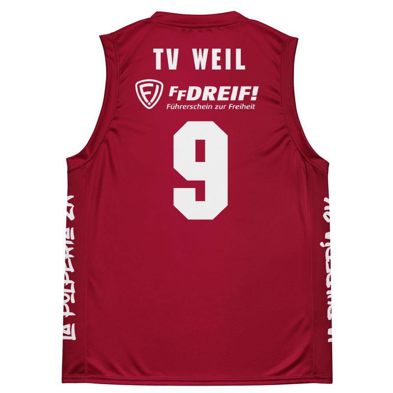 Basketball jersey TV Weil Red 9