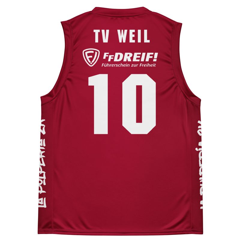 Basketball jersey TV Weil Red 10