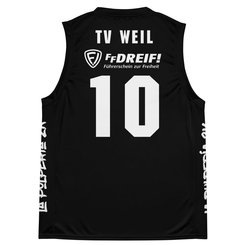 Basketball jersey TV Weil Black 10