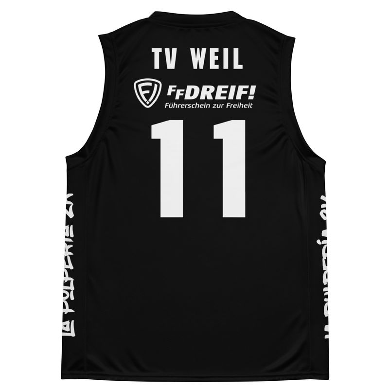 Basketball jersey TV Weil Black 11