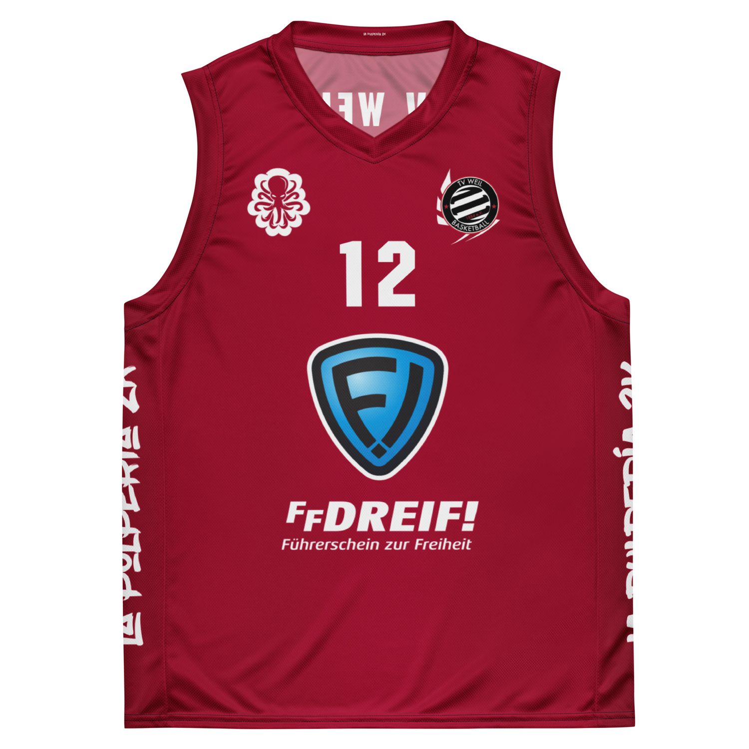 Basketball jersey TV Weil Red 12