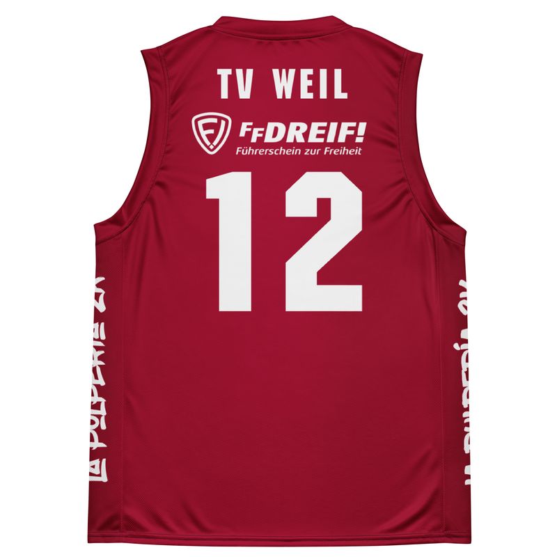 Basketball jersey TV Weil Red 12