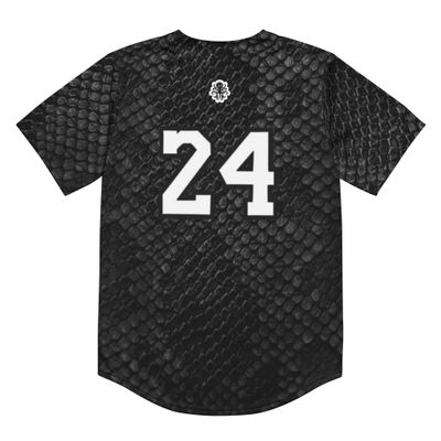 8-24 baseball jersey Black