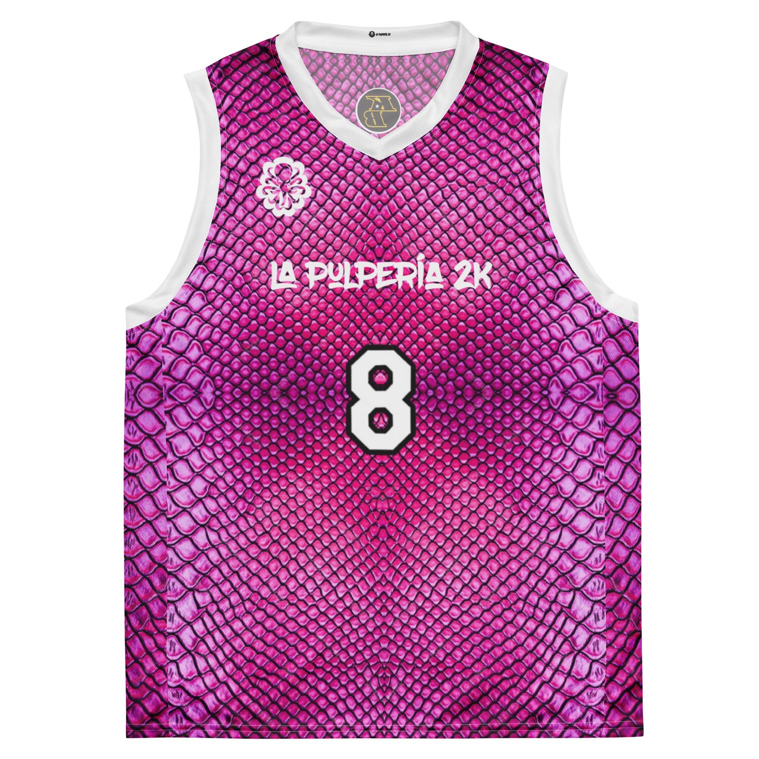 8-24 Basketball Jersey Pink