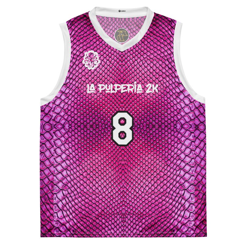 8-24 Basketball Jersey Pink