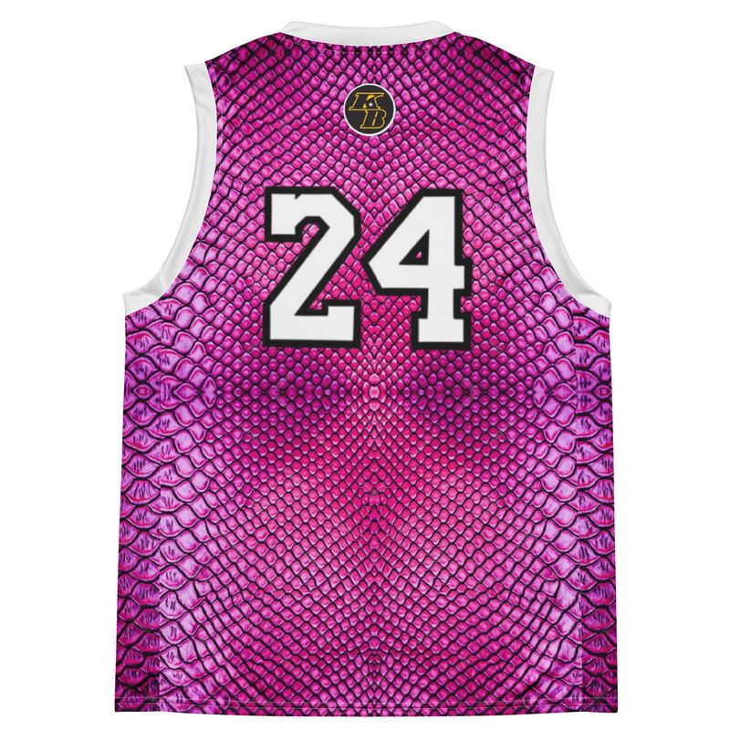 8-24 Basketball Jersey Pink