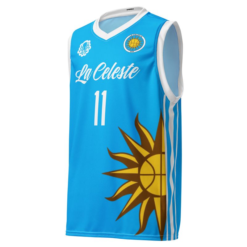 Vega Gimeno basketball jersey La Celeste B