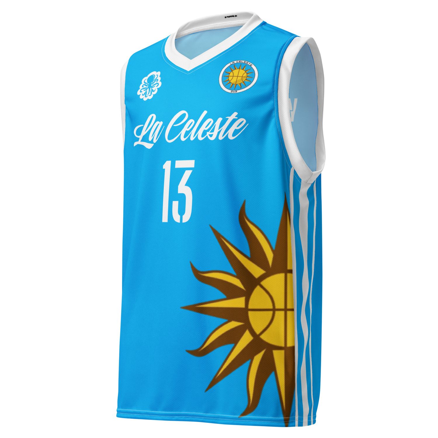 Sandra Ygueravide basketball jersey La Celeste B