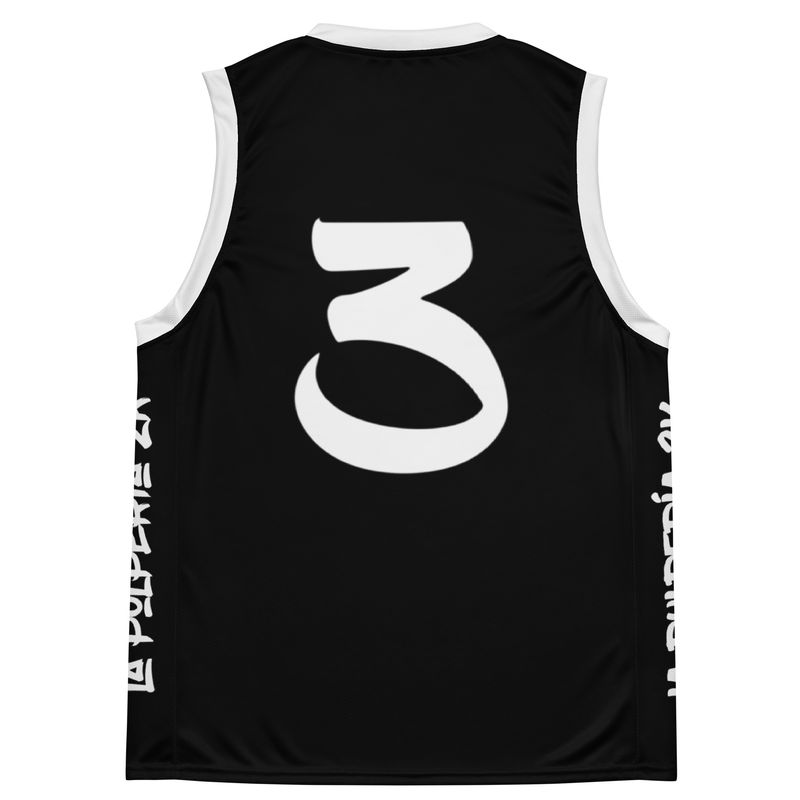 LP2k 3x3 basketball jersey Black 3