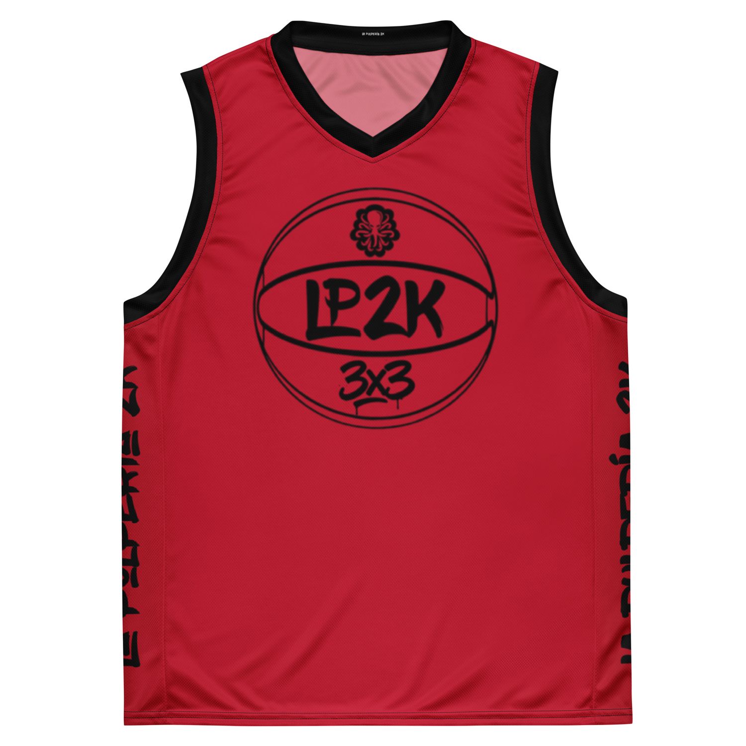 LP2k 3x3 basketball jersey Red 2