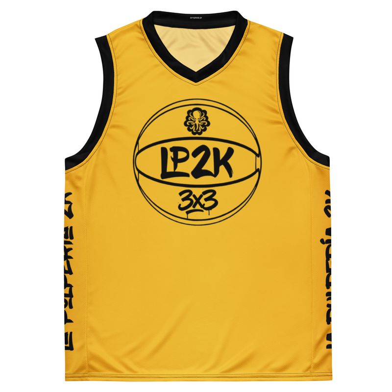 LP2k 3x3 basketball jersey Yellow 1
