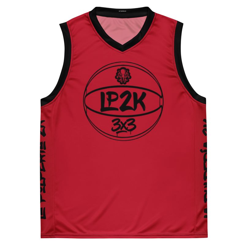 LP2k 3x3 basketball jersey Red 4