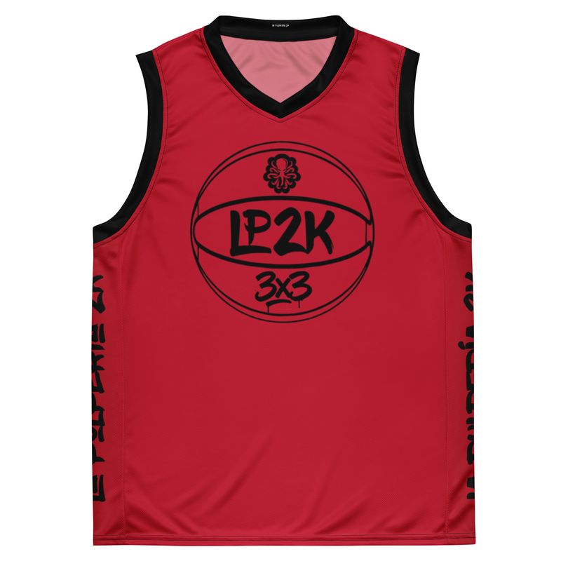 LP2k 3x3 basketball jersey Red 1