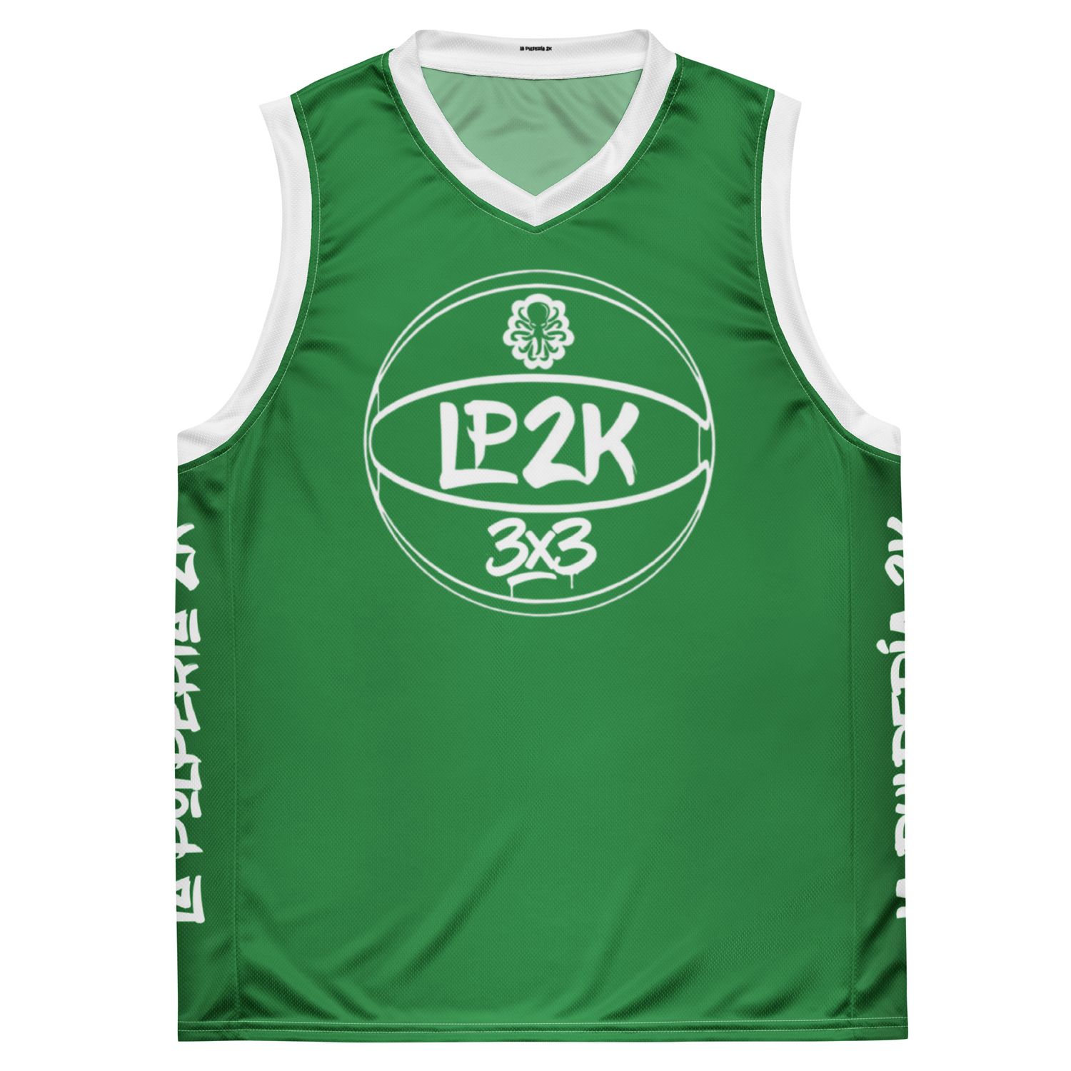 LP2k 3x3 basketball jersey Green 1